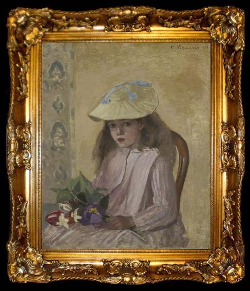 framed  Camille Pissarro Artist s Daughter, ta009-2